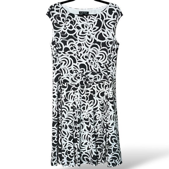 LAUREN RALPH LAUREN Fit & Flare Dress Sz 12 - Picture 3 of 11